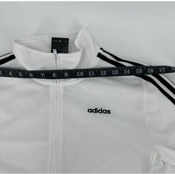 Adidas Jacket Boys Large (14-16) White Windbreaker Soft Athletic Running NWT - Picture 11 of 11